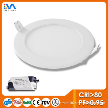 110MM round led flat panel light led panel light housing pmma led panel